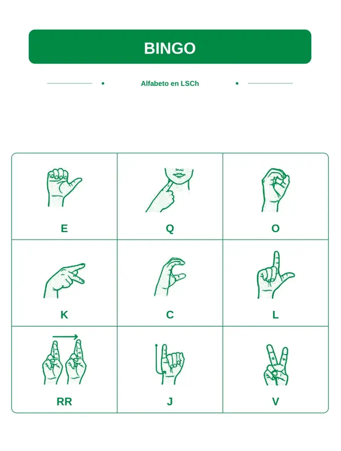 Bingo del Alfabeto en LSCh — vista 4 de 6
