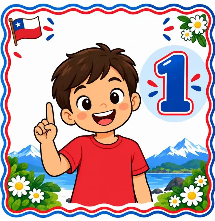 Numerales en LSCh — número 1