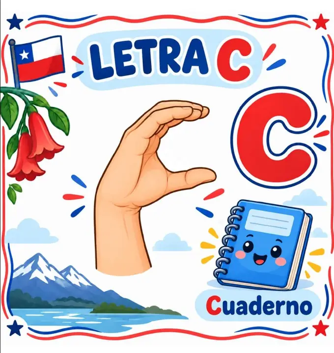 Alfabeto de pared en LSCh — imagen 4